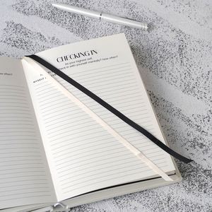 Hot Sale <b>Stationery</b> Custom A5 White PU Leather Thermal Binding Hardcover Planner Notebook Girls Gift <b>Set</b> - Product Image 6