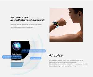 Reloj Inteligente con Llamadas Bluetooth, Monitor de Ritmo Cardíaco, Presión Arterial, Multideporte, Carga Magnética Rápida - Product Image 5