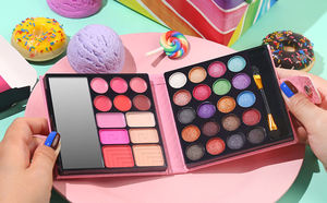 Palet Rias Vegan Bentuk Buku dengan Cermin, <span class=keywords><strong>Eyeshadow</strong></span> dan Blush - Product Image 2