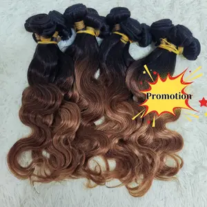 LetsFly Promoción 1B30 Body Wave Brazilian Human Hair Weave 100% Paquetes de cabello virgen húmedo y ondulado Venta al por mayor Envío gratis