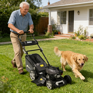 <span class=keywords><strong>Tondeuse</strong></span> à gazon autotractée Shuoling 2800W avec bac de ramassage de 65L - Product Image 1