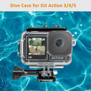 Funda impermeable de alta calidad para <span class=keywords><strong>DJI</strong></span> <span class=keywords><strong>Osmo</strong></span> <span class=keywords><strong>Action</strong></span> 5 4 3 Otros modelos <span class=keywords><strong>Carcasa</strong></span> de buceo de 45m con PC y materiales de vidrio templado - Product Image 4