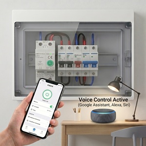 Interruptor de Circuito Inteligente SLS Zigbee para Riel DIN, 10-63A, con Monitoreo de Energía, 1P 2P 90-240V, Interruptor Remoto para Hogar Inteligente, Compatible con Alexa y <span class=keywords><strong>Google</strong></span> - Product Image 3