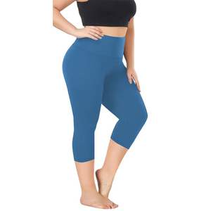 Shorts de Cintura Alta a Media Pierna para Mujer, Talla Grande 5XL, Transpirables, de Spandex/Nailon, a Cuadros, Personalizados y de Alta Calidad - Product Image 6