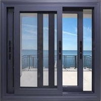 Das neu gestaltete doppels chichtige Glas-Energiespar-Schiebefenster aus Aluminium legierung
