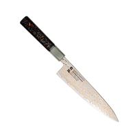 KONOLL VG-10 japonais corne de buffle résine mixte fibre de carbone et cuivre 8 "haut de gamme cuivre damas acier couteau de cuisine