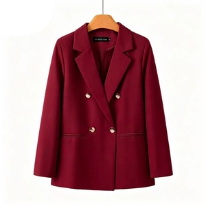 2026 Einfarbiger Damen-Strickblazer - Langarm Slim Fit Einreihiger Knopfverschluss Übergröße Bürodame - Product Image 5