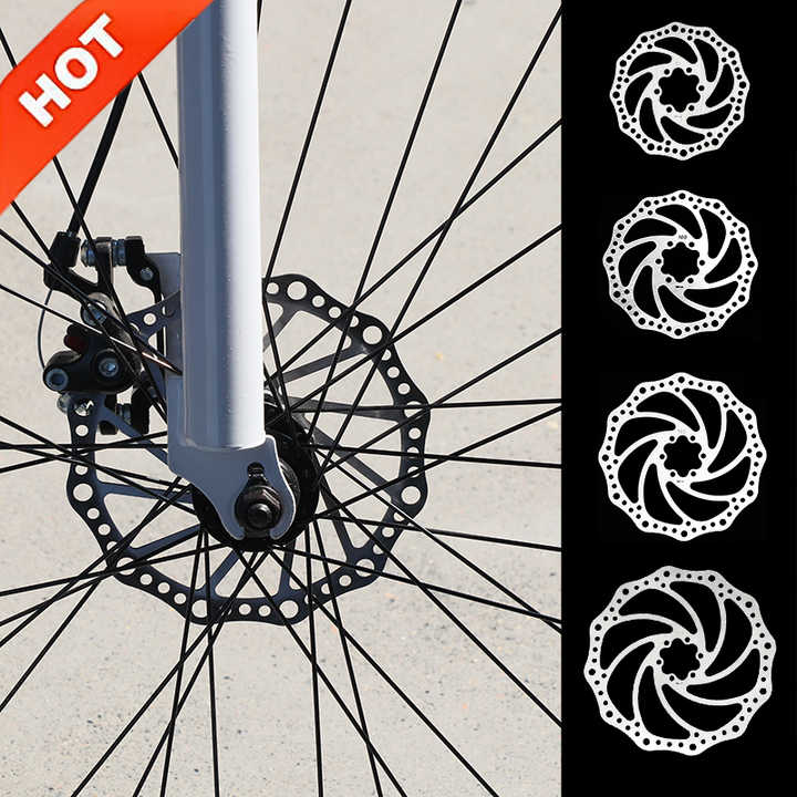 1pair Threaded Type Disc Brake Rotor Bicycle Brakes Rotor 160mm Mountain  Bike Brake Disc Rotors