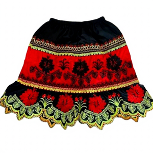 Women Tropical Hawaiian Island Embroidery <b>Skirt</b> Custom Floral Aloha Summer Beachwear Holiday Resort <b>Skirt</b> Wholesale Manufacturer - Product Image 1