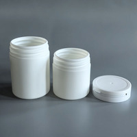 150ml 250ml HDPE Pot Tear Off Cap Protéine Poudre Conteneur Large Bouche Chewing-gum Capsule Vitamines Pharmaceutique Pilule Bouteille