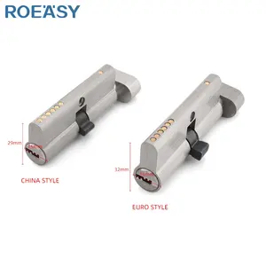 ROEASY oval mortise solid brass euro door lock cylinder reasonable price mortise security locks