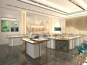 Store Design Luxury Jewelry Store Shop Interior Design Jewelry Glass showcase <b>Display</b> <b>Cabinet</b> for Jewelry Necklace Earrings - Product Image 4