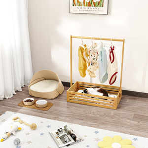 Baby Clothing Rack With Storage Box Adjustable Hanging Rod For 0-12 Months Large <b>Square</b> Type Tree Material <b>Set</b> - Product Image 5