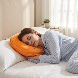 Cuscino Ergonomico a Forma di Ciambella per Piercing all'Orecchio, Cuscino per Dormire sul Fianco, Allevia il <span class=keywords><strong>Dolore</strong></span> all'Orecchio con Fodera Rimovibile con Cerniera - Product Image 1