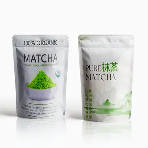 Kunden spezifische recycelbare Herstellung Großhandel Protein pulver behälter Matcha Kakaopulver Kunststoff verpackungs beutel Stand Up Pouch