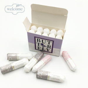 Échantillons gratuits de tampons en coton biologique Produits <span class=keywords><strong>Applicateur</strong></span> Soins personnels Produits d'hygiène féminine - Product Image 2