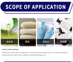 Polvo AOS de alta espuma 90% sulfonato de vinilo de sodio detergente para el hogar materia prima producto químico diario sulfonato de alfa-olefina - Product Image 4