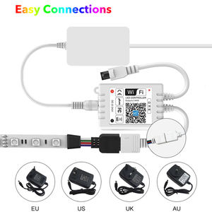 Tira De <span class=keywords><strong>Luces</strong></span> <span class=keywords><strong>Led</strong></span> RGB De neón para iluminación De interiores, controlador inteligente con aplicación De TV, <span class=keywords><strong>WIFI</strong></span>,12v - Product Image 4