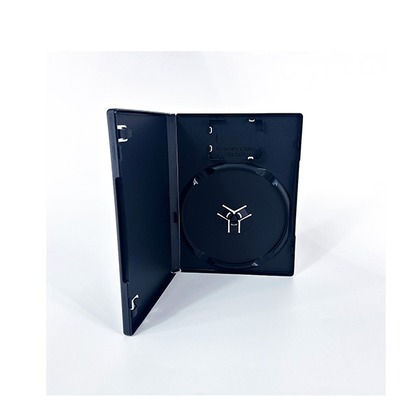Good Quality Standard Black CD DVD Case PS2 Storage Box with DS Card Holder Customize Colored PlayStation 2 Display Game Cases