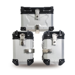 Sacoches latérales de moto (paire)-Sacoches verrouillables en aluminium 40L/50L pour Harley, BMW, <span class=keywords><strong>Honda</strong></span>, Universal Fit - Product Image 2