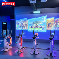MARWEY Solution Créative Club de Fitness en Intérieur Expérience de Course Virtuelle Jeu Interactif de Cyclisme Simulateur de Vélo