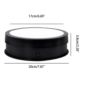 Piattaforma Girevole Elettrica 15cm/20cm con Luce LED, Tavolo Rotante per Servizi Fotografici - Product Image 5