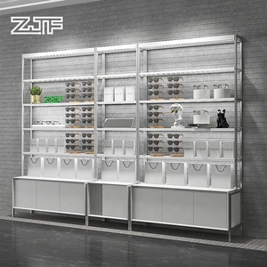 Optical Lens Storage Cabinet Luxury Sunglasses Display Cabinet Modern Eyewear Optical Store Layout with Lights