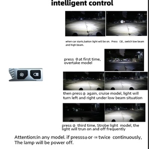 S11 Auto Bi LED Projector Retrofit Lens Headlight Blue Lens High Low Beam 6000K Matrix Lamp Waterproof <b>Work</b> <b>Light</b> Spot <b>Lights</b> - Product Image 6