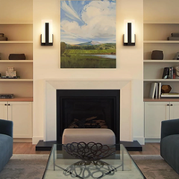 Appliques murales LED modernes - Noir 3000K Blanc chaud Éclairage intérieur