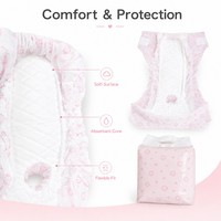 Couches jetables pour chien femelle avec film PE, doublure absorbante, noyau super absorbant, contour ergonomique pour l'hygiène pendant la période de chaleur, OEM