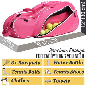 Échantillon gratuit : Sac à dos de sport tendance pour pickleball et tennis, personnalisable, pour raquettes d'entraînement - Product Image 2