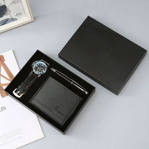 Set de Regalo de Lujo para Hombre, con Logotipo Personalizado, Cartera de Cuero/PU con Impresión Tipográfica, Reloj, Cinturón, Perfume, Recuerdo Empresarial, Año Nuevo, Día del Padre - Product Image 5