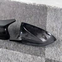 Cover Spion Serat Karbon Kering M Look untuk BMW X3 G01 X4 G02 X5 G05 X6 G06 X7 G07 2018+ Pengganti Casing Spion Asli Karbon