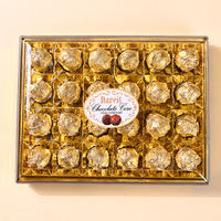 Bolas de Chocolate Negro Sólido de Lujo Personalizadas con Certificación Halal, Crujientes, para Recuerdos de Boda, Caja de Regalo, Venta al por Mayor, China