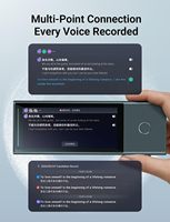 Timekettle X1 Traducteur vocal intelligent IA pour réunions, traducteur de poche en temps réel avec écouteurs traducteurs pour les affaires