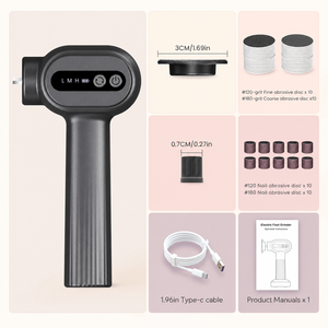 1200mAh Rechargeable Electric Callus Remover Foot File Pedicure 6 Speed Adjustable Dead Skin <b>Removal</b> Electric Foot File - Product Image 3