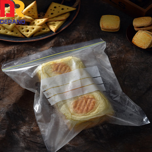 Wholesale custom resealable food storage click double zip <b>lock</b> bag <b>freezer</b> zipper poly bag - Product Image 6