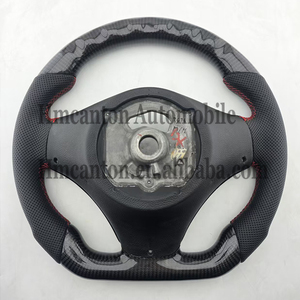 Volant de direction pour BMW E90 E91 E92 E93 Série 3, le plus populaire, en cuir perforé, fibre de carbone, LED, M Sport - Product Image 5