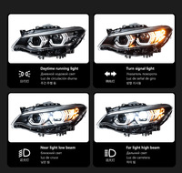 Ensemble de phares à LED DLW en forme de cuillère avec feux de jour DRL et clignotants pour BMW Série 2 F22 2014-2021, phare avant modifié