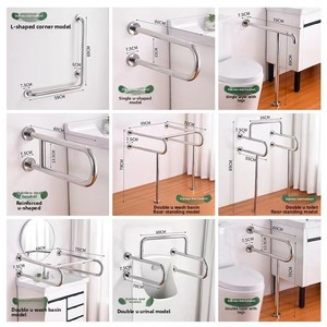 304 thép không gỉ chống trượt nước Tiểu Thanh lan can và nhà vệ sinh lấy thanh cho người già tàn tật hàng rào miễn phí cho các bệnh viện trường học - Product Image 4
