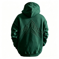 Sweat-shirt à capuche unisexe surdimensionné en molleton de coton lourd écologique avec broderie 3D et logo personnalisé