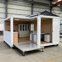 Maisons préfabriquées, maison en conteneur de 20 pieds, bureau préfabriqué en acier en kit pour usage commercial