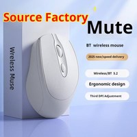 Souris Sans Fil 2.4G Silencieuse d'Ordinateur Avec Nano Récepteur USB pour Ordinateur Portable