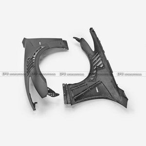 Guardabarros Delantero de Fibra de Carbono con Ventilación Delantera Tipo ATTK de Lujo para Infiniti G37 Coupé EPR (con Ventilación Superior) - Fácil Instalación para 2012-2021 - Product Image 2