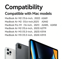 Câble d'alimentation blindé en nylon de 2 m 140 W Type-C avec connecteur magnétique pour appareils Macbook Pro/Air – Câble de charge et de données avec garantie