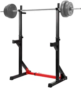 Multifunctionele Barbell Rack Verstelbare Squat Rack Gewichtheffen Bench Press Dompelen Station