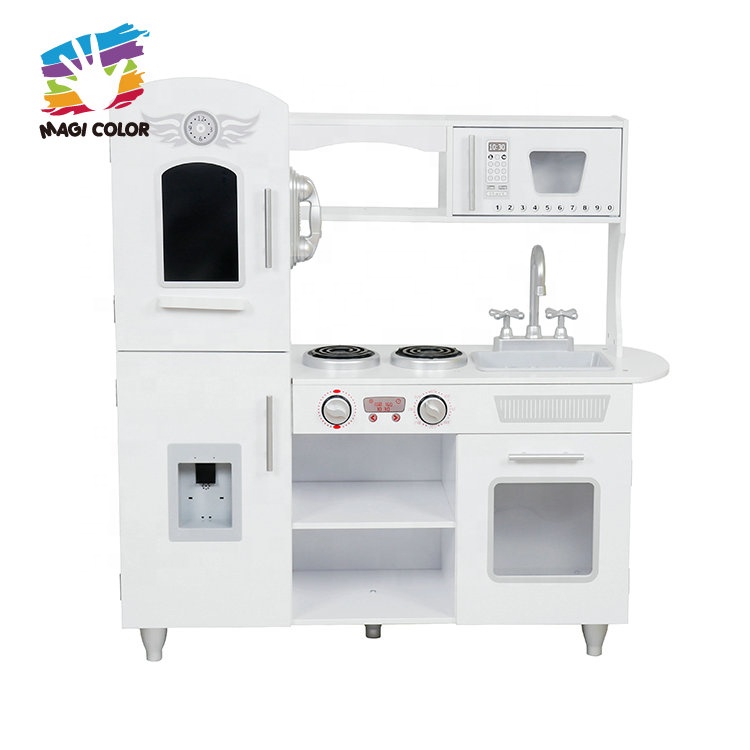 Белый деревянный игровой кухонный набор для детей W10C543