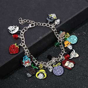 Pulsera de una pieza King of Navigation Luffy Essaab White Beard Frenchman Devil Fruit Pulsera de metal de dibujos animados - Product Image 4