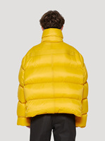 Manteau d'hiver pour homme personnalisé OEM ODM, veste jaune de haute qualité, réversible, respirante, fermeture éclair, décontractée, grande taille, à capuche tricotée