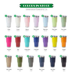 Tumbler baja tahan karat 30 oz Logo kustom Mug Kemah vakum 30 oz cangkir kopi minuman panas dan dingin Tumbler termal dengan tutup Slider - Product Image 2